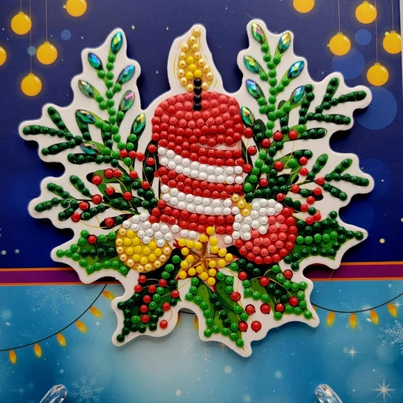 Christmas Candle Card 3D - Picture 3 of 6